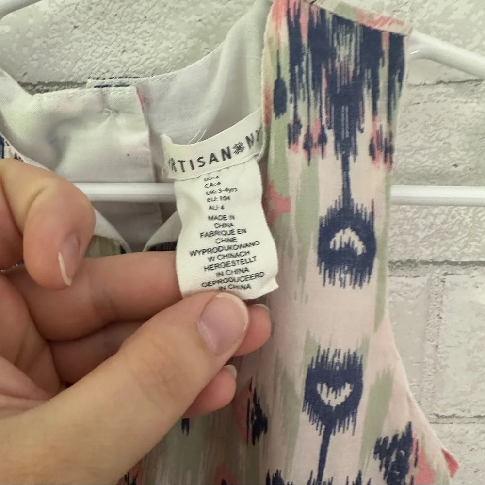ARTISAN NY Girls Multi-Color Sleeveless Dress
